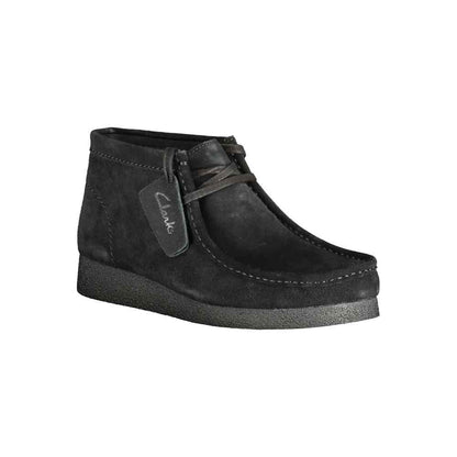 Black Leather Men Sneaker