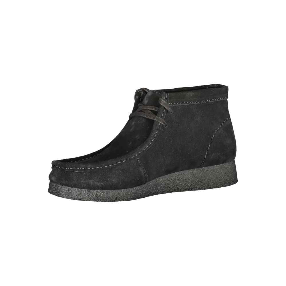 Black Leather Men Sneaker