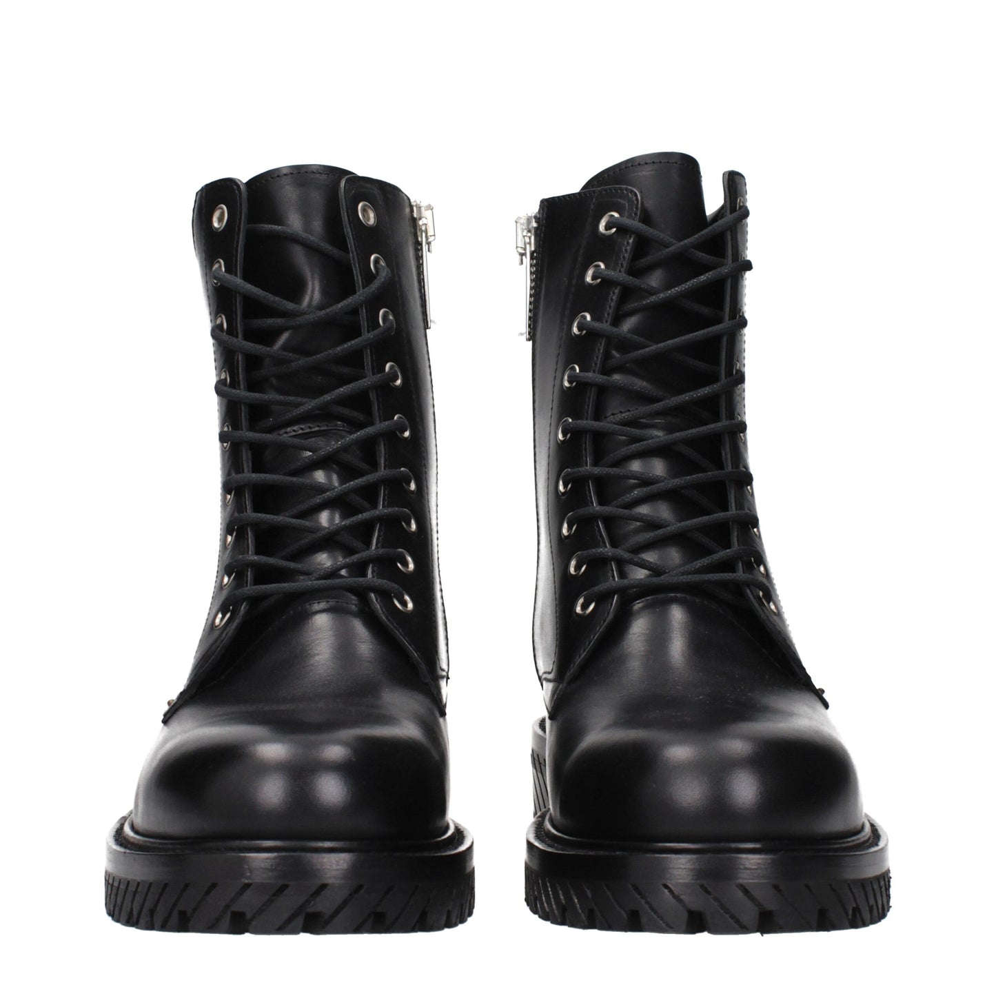 Black Leather Ankle Boots