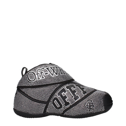 Black Cotton Sneakers