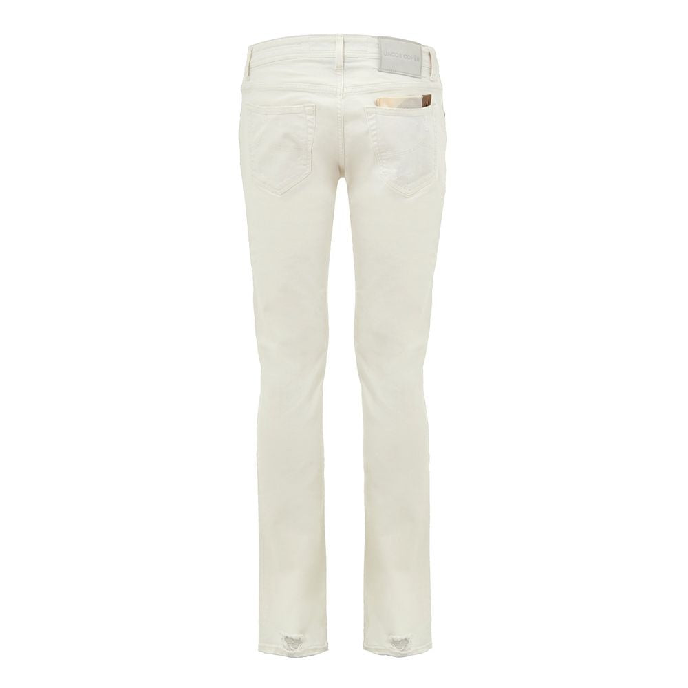 Blue Cotton Skinny Jeans
