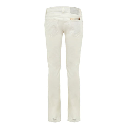 Blue Cotton Skinny Jeans