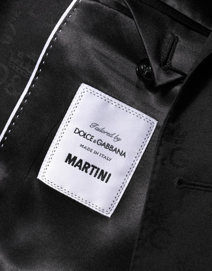 Black MARTINI 2 Buttons Suit Jacket Blazer
