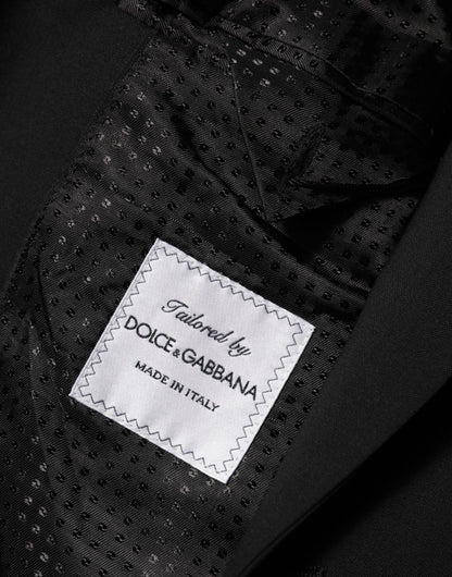 Black Wool 2 Buttons Suit Men Jacket Blazer