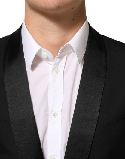 Black MARTINI 1 Button Suit Jacket Blazer