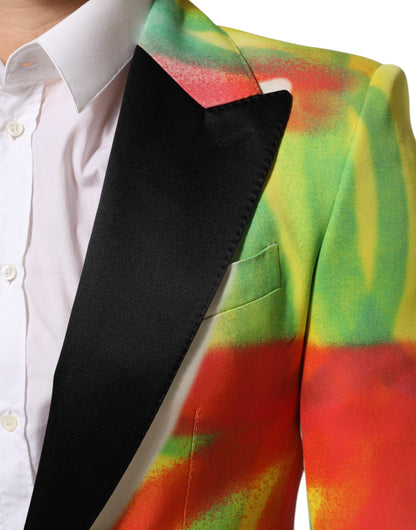 Multicolor Graffiti SICILIA 1 Button Men Suit Blazer