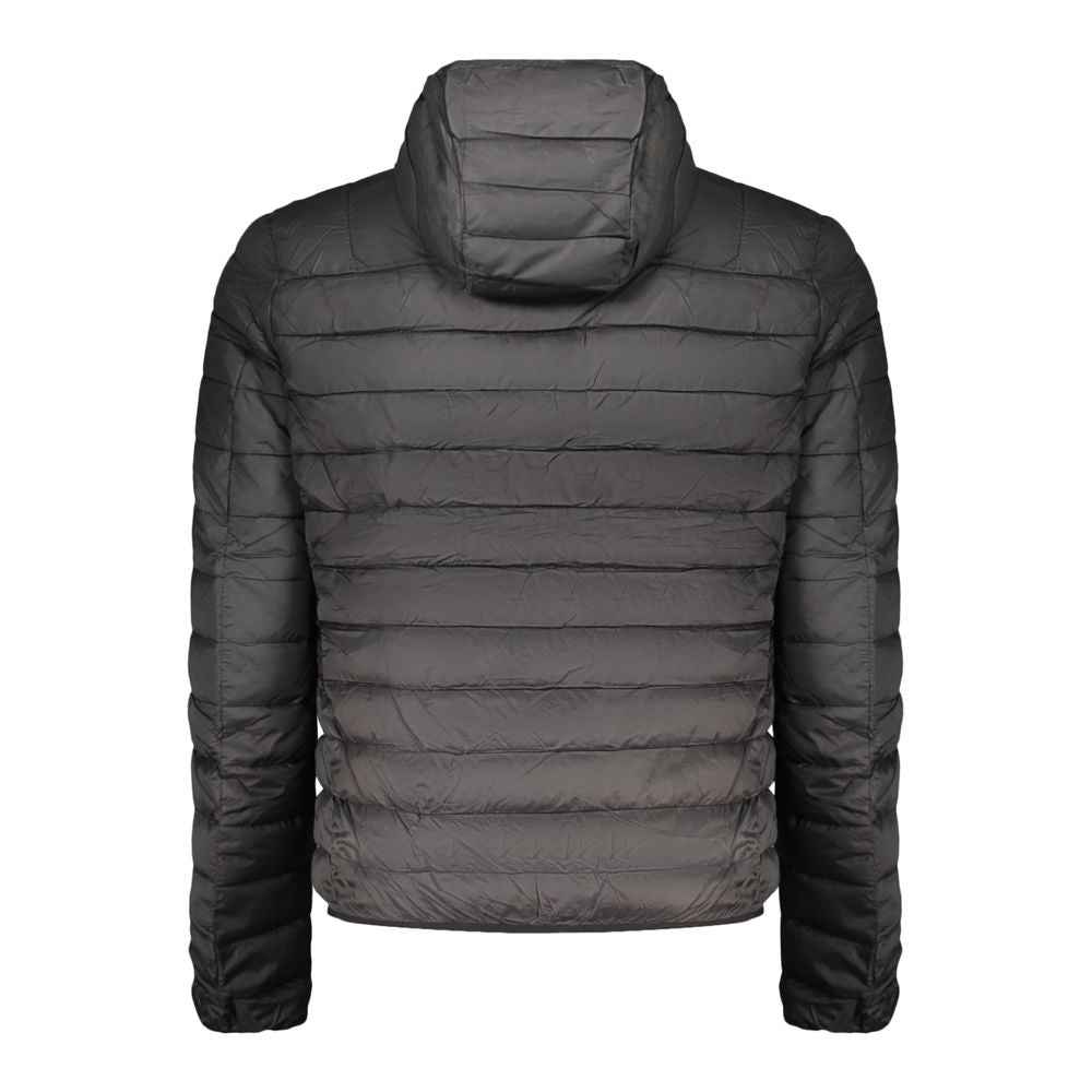 Black Polyester Men's Jacket