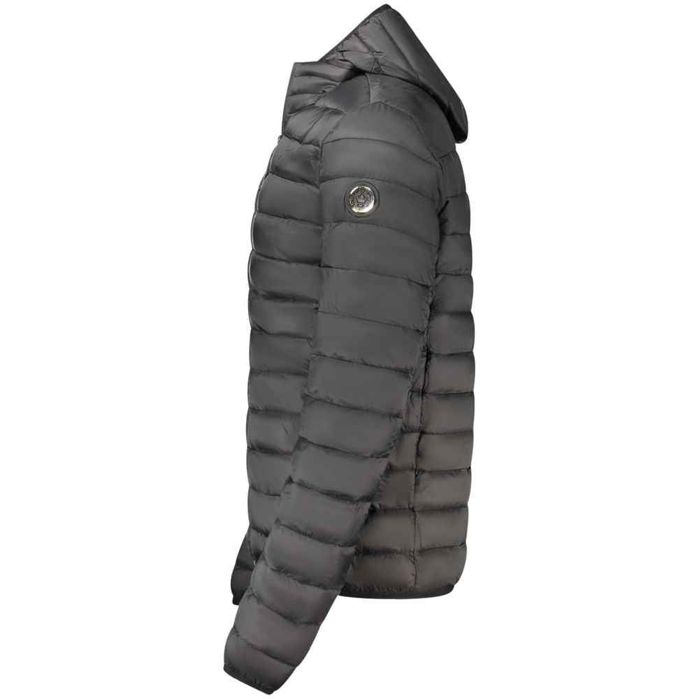 Black Polyester Light Jacket