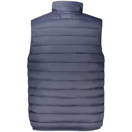 Blu Polyester Men's Jacket