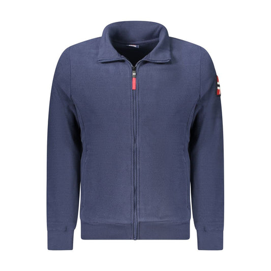 Blu Polyester Mens Sweatshirt