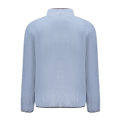 Blue Polyester Men Sweatshirt
