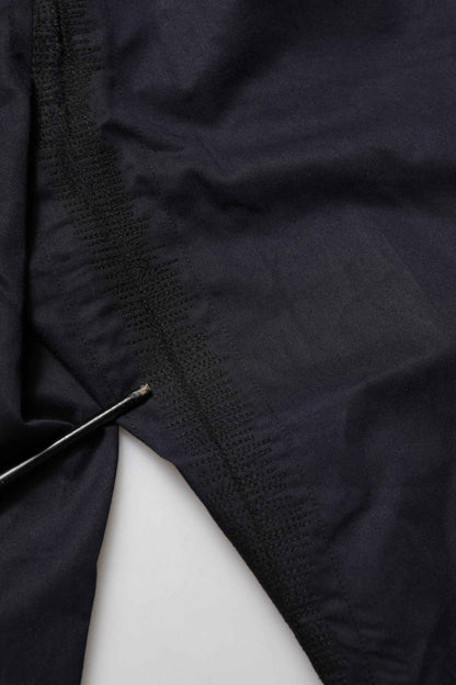 Black Mid Waist Drawstring Men Jogger Pants