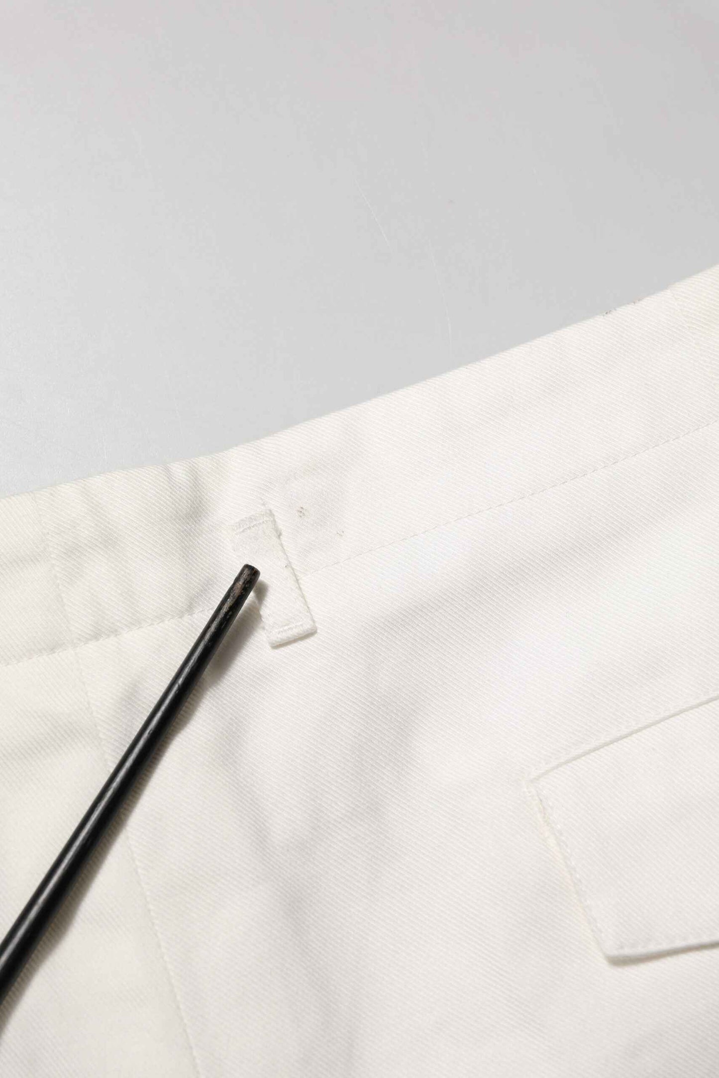White Cotton Mid Waist Men Bermuda Shorts