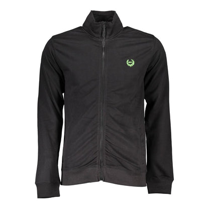 Black Cotton Men's Sweatshirt