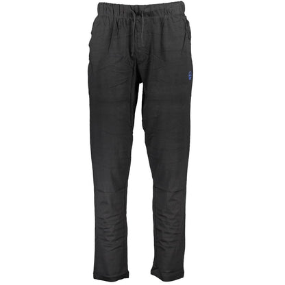 Black Cotton Men's Trouser