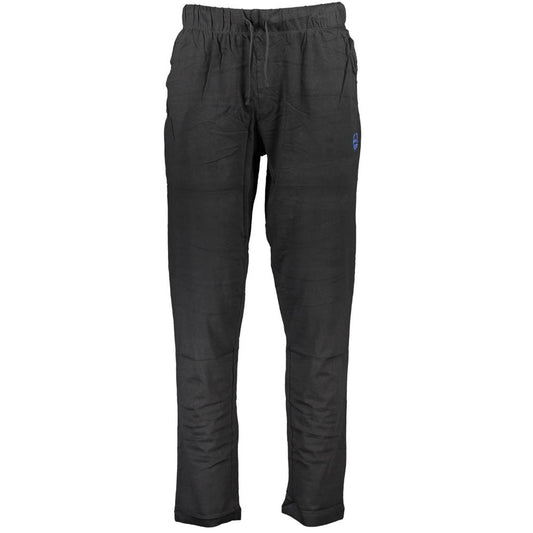 Black Cotton Men's Trouser
