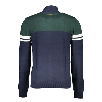 Blue Cotton Men's Cardigan