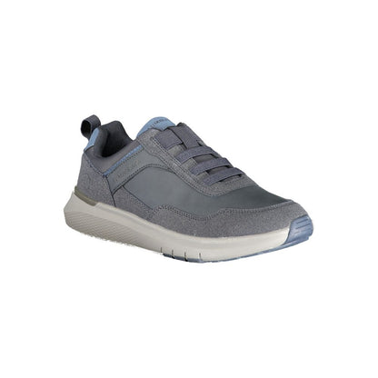 Blue Polyester Men Sneaker