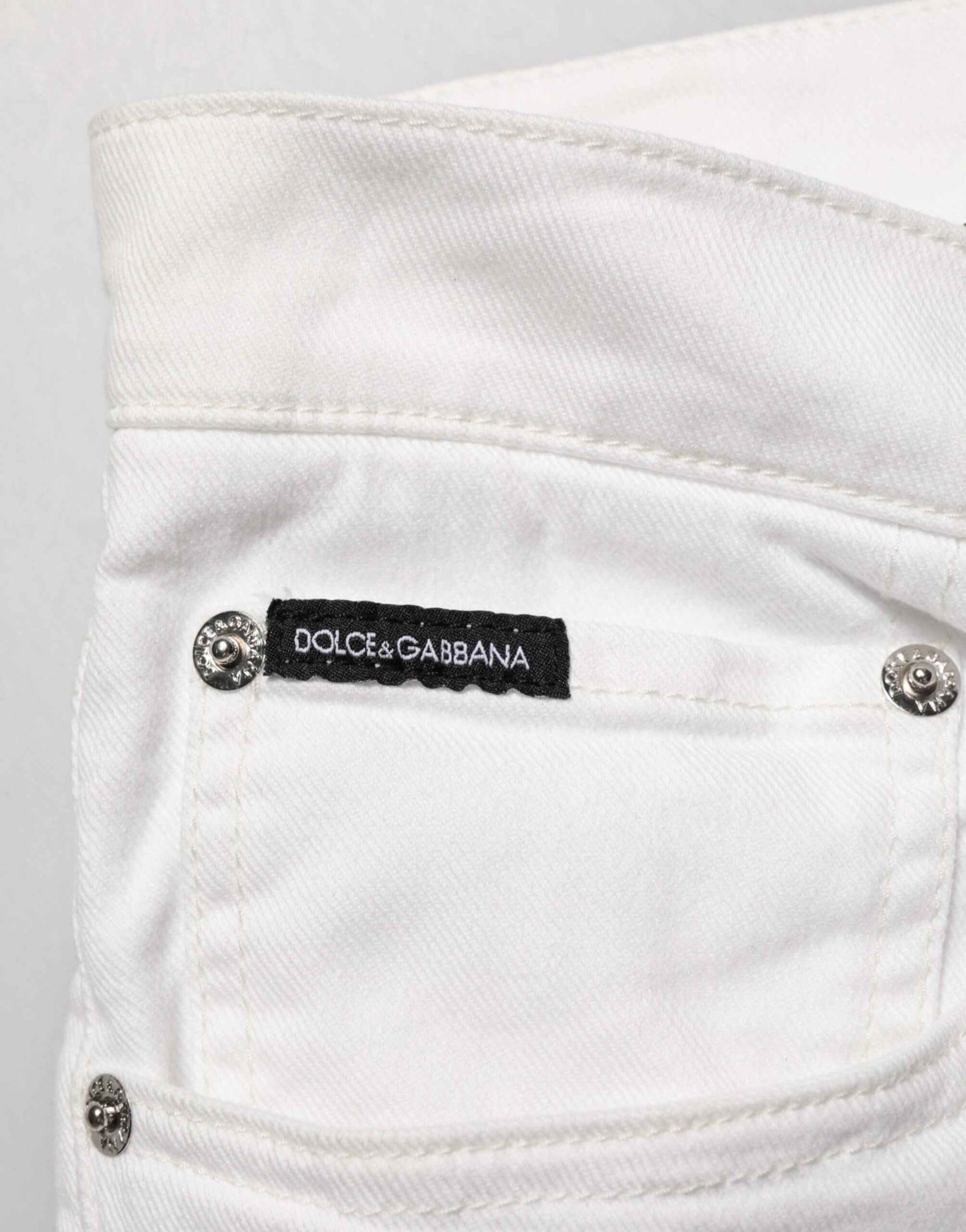 White Graffiti Print Skinny GOLD Denim Jeans