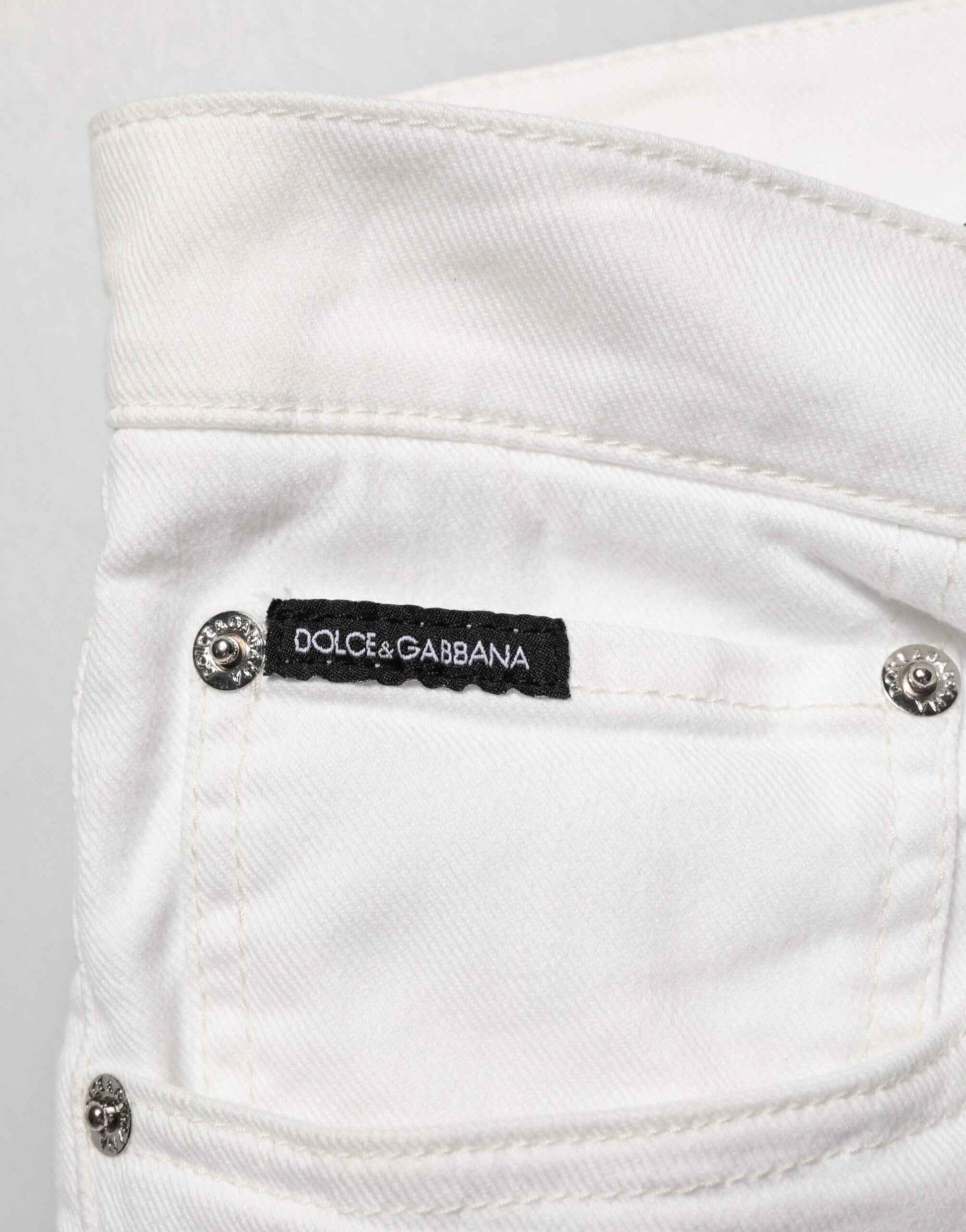 White Graffiti Print Skinny GOLD Denim Jeans