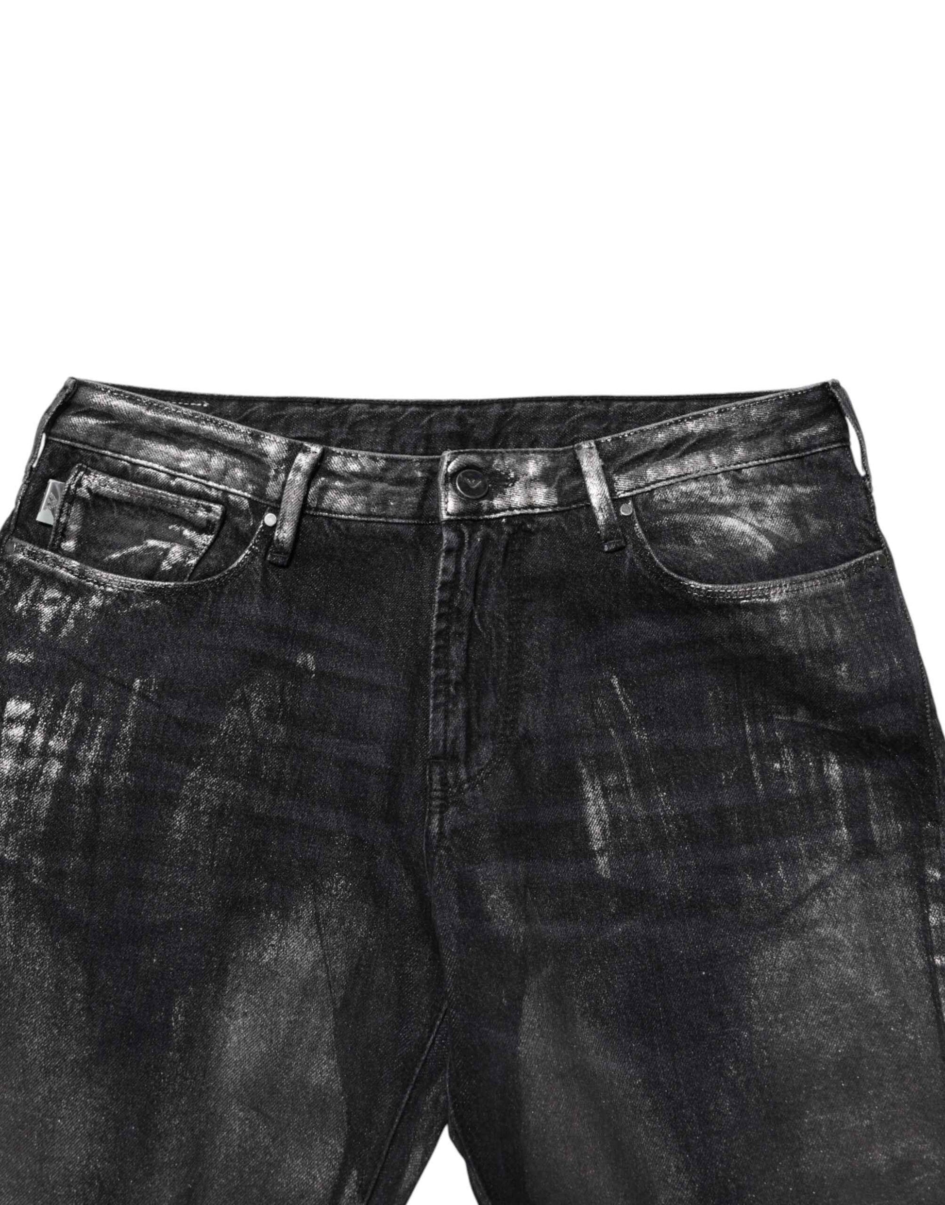 Black Washed Slim Fit Men Denim Trouser Jeans
