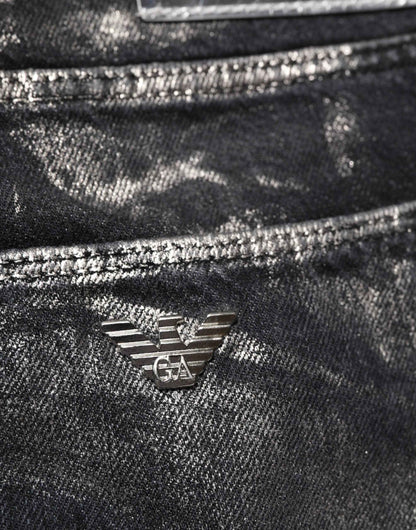Black Washed Slim Fit Men Denim Trouser Jeans