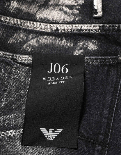Black Washed Slim Fit Men Denim Trouser Jeans