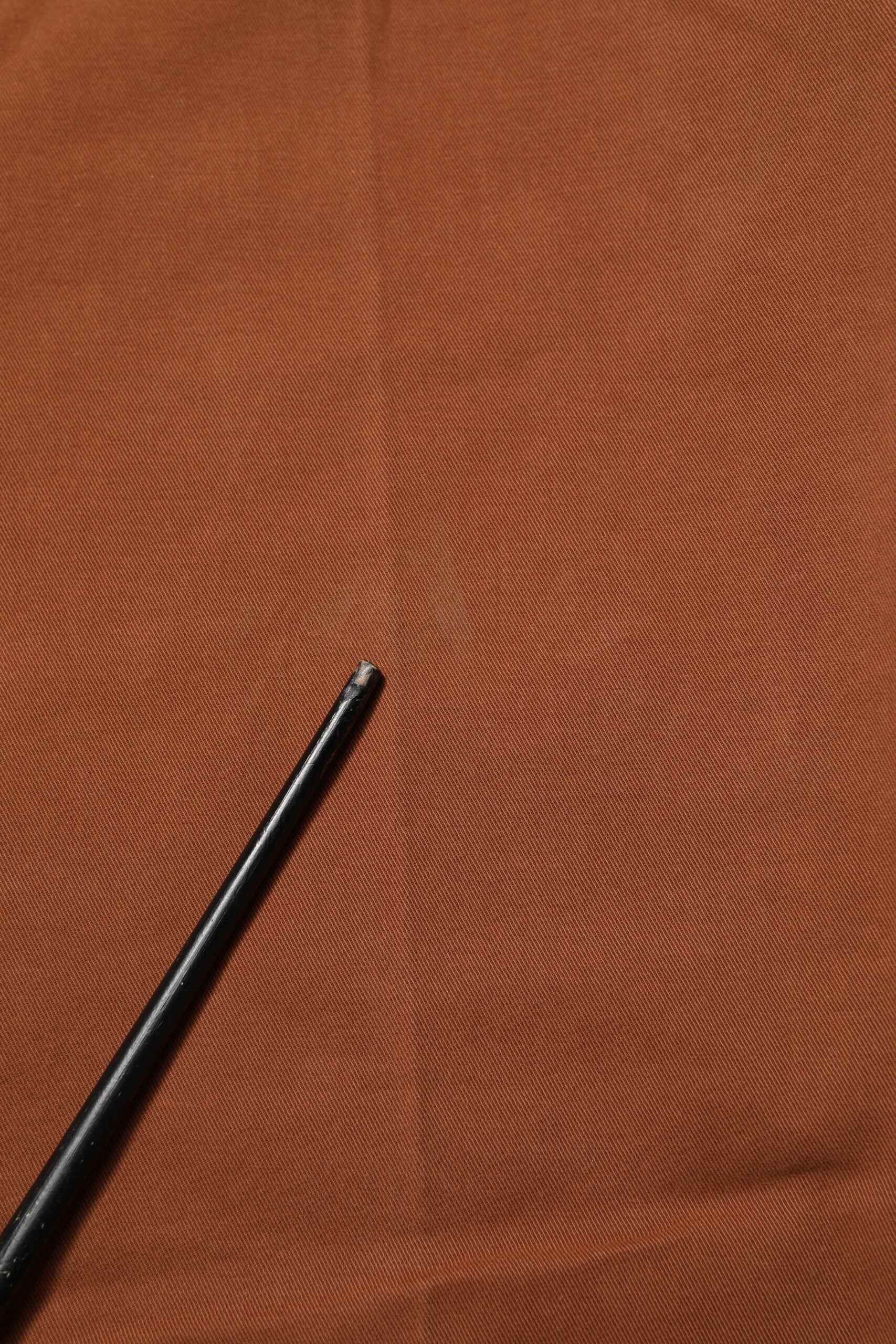 Brown Men Skinny Chino Mid Waist Trouser Pants