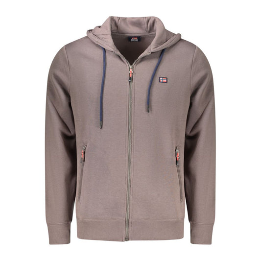 Marrone Cotton Men Sweatshirt