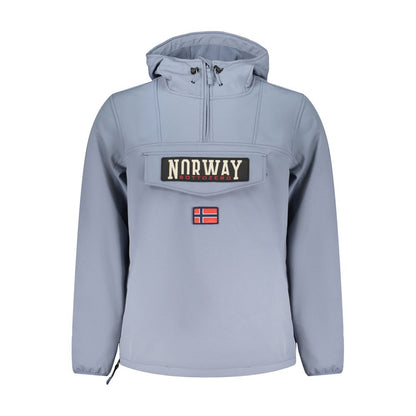 Blu Polyester Men's Jacket