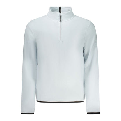 Blue Polyester Men Sweatshirt