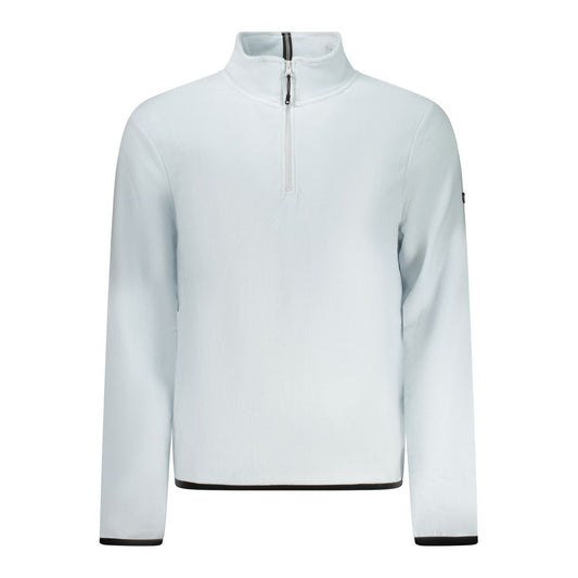 Blue Polyester Men Sweatshirt