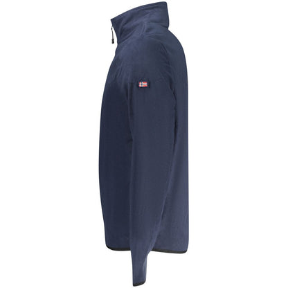 Blue Polyester Men's Sweatshirt
