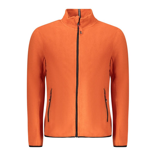 Arancione Polyester Mens Sweatshirt