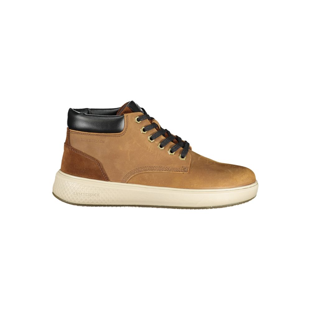 Marrone Leather Men Ankle Boot