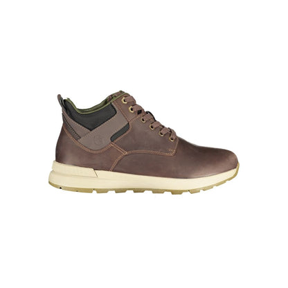 Marrone Leather Men Ankle Boot