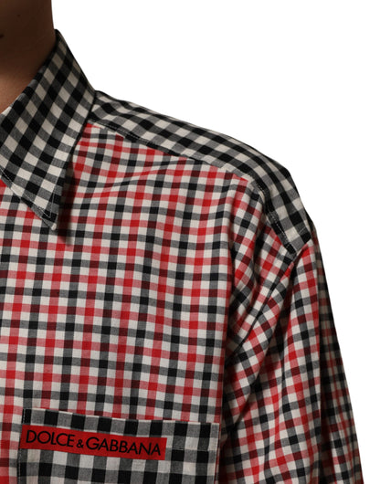 Multicolor Cotton Collared Checkered Shirt
