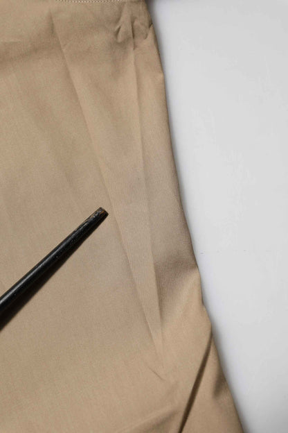 Brown Cotton Collared Men GOLD Dress Shirt