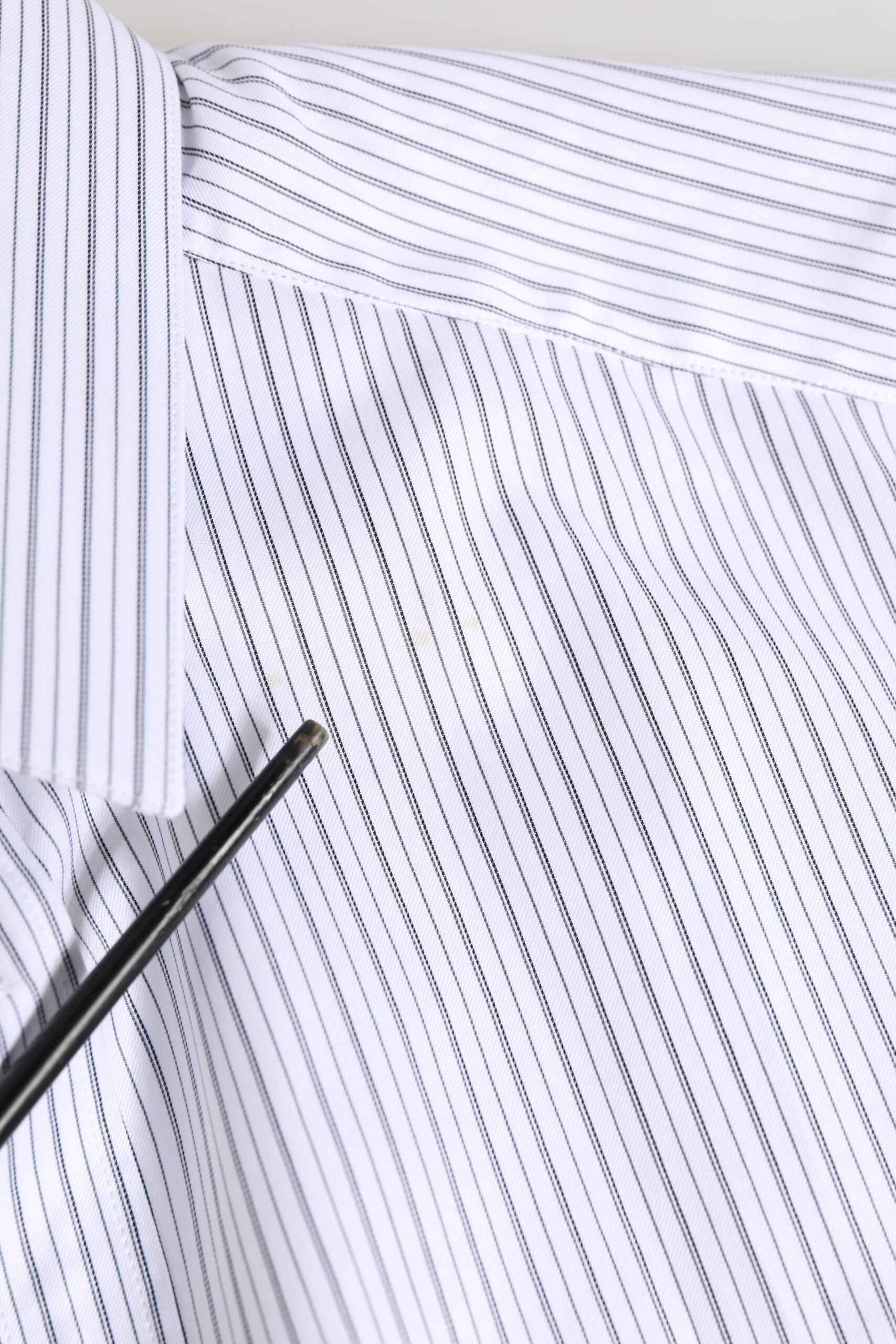 White Stripes Cotton Men GOLD Dress Shirt