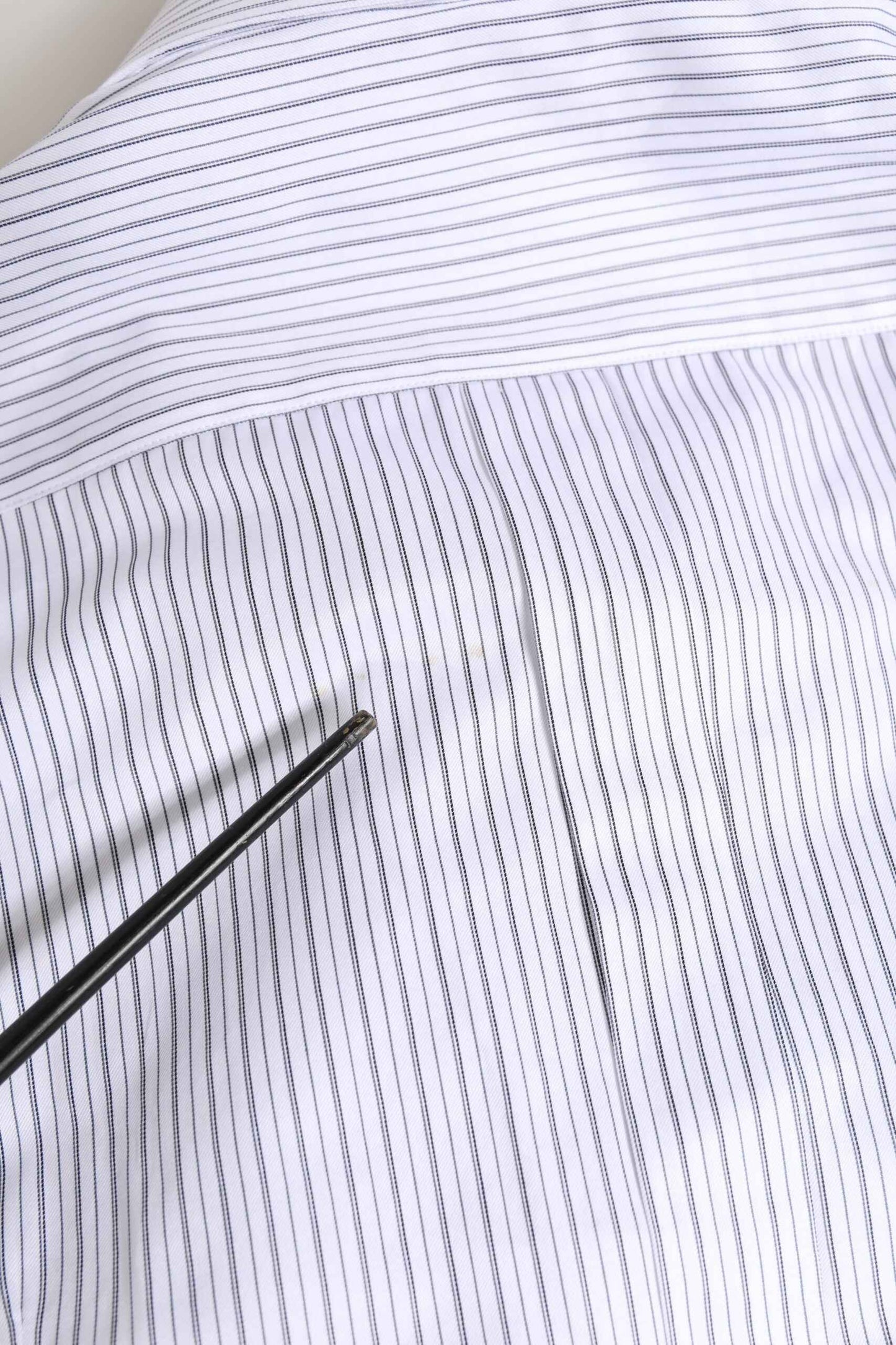 White Stripes Long Sleeves GOLD Dress Shirt