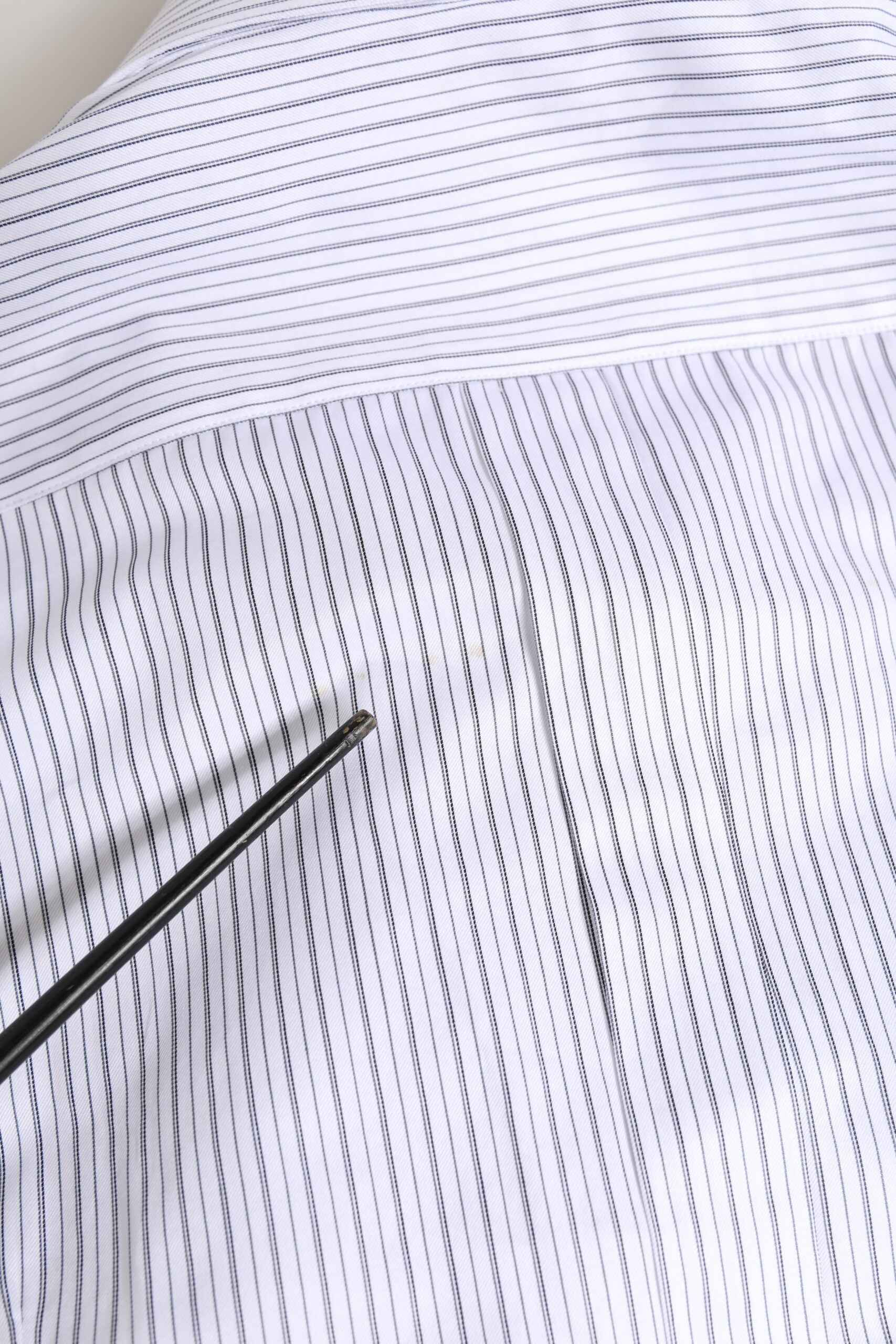 White Stripes Long Sleeves GOLD Dress Shirt