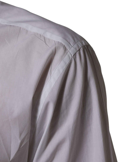 White Cotton Collared Men MARTINI Dress Shirt