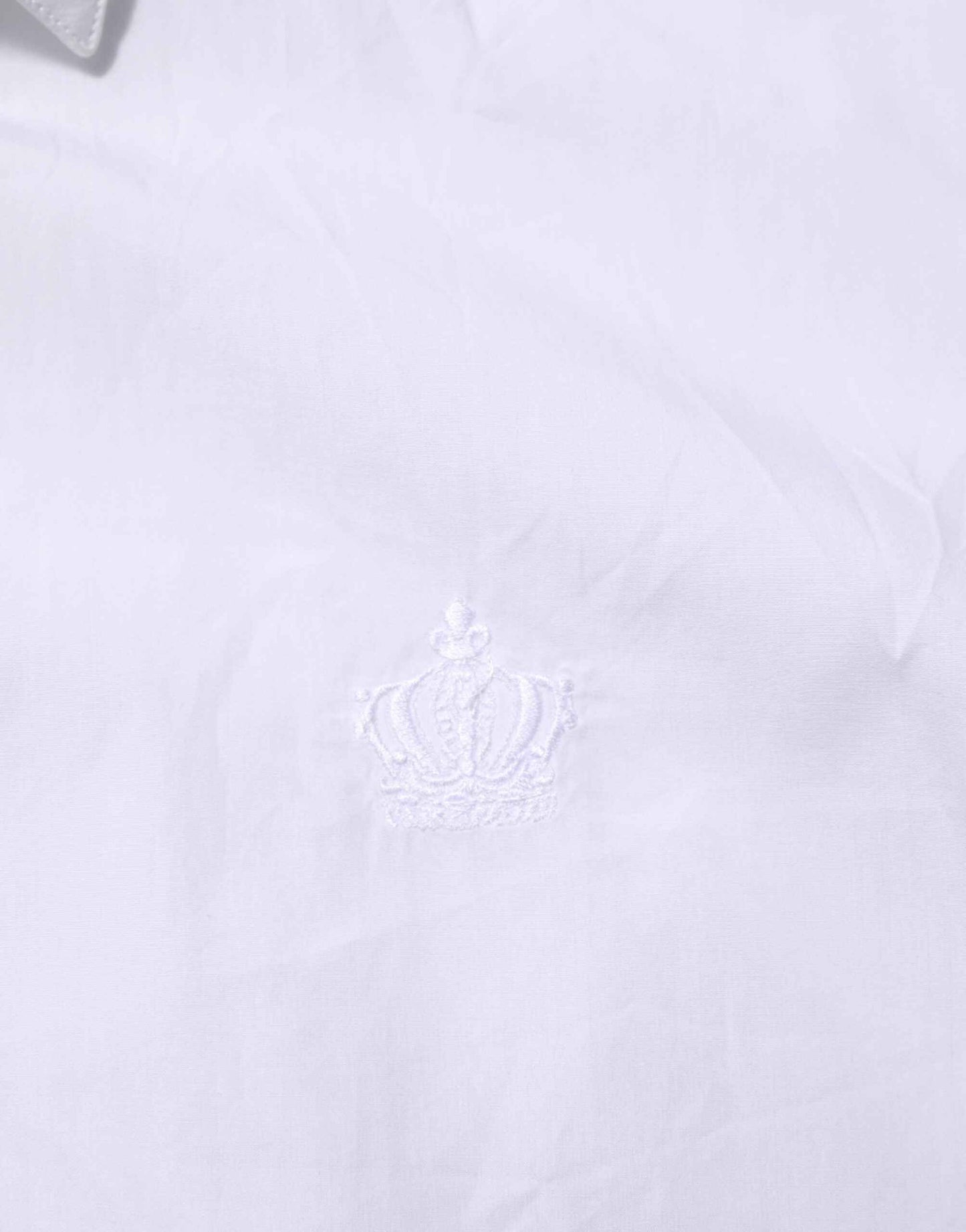 White Cotton Collared Men MARTINI Dress Shirt