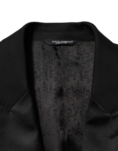 Black 2 Buttons Jacket Formal 2 Piece Suit