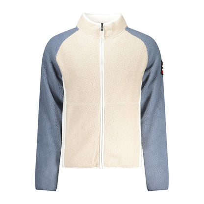 Beige Polyester Men Sweatshirt