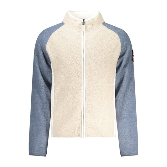 Beige Polyester Men Sweatshirt
