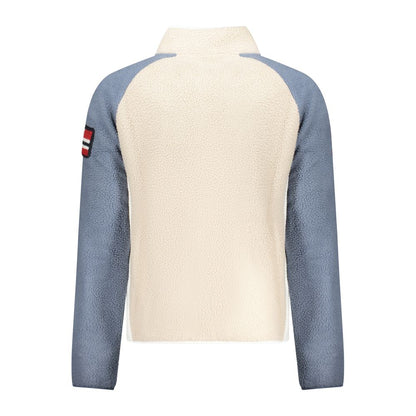 Beige Polyester Men Sweatshirt