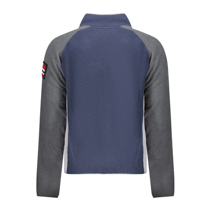 Blue Polyester Men's Sweatshirt