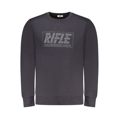 Blue Cotton Men Sweatshirt
