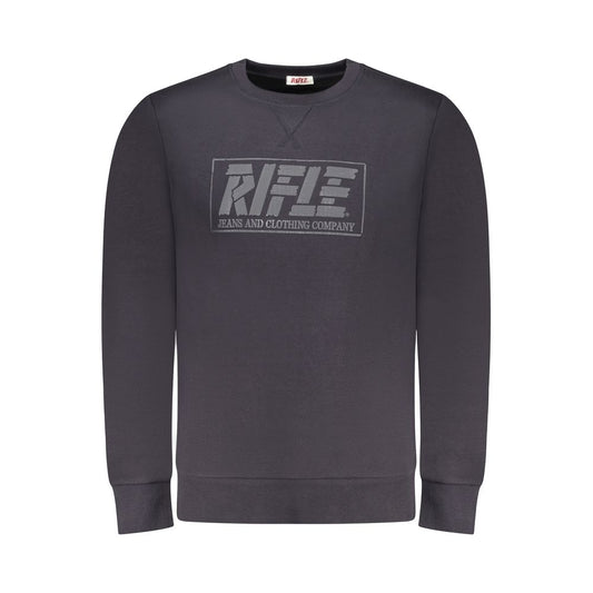 Blue Cotton Men Sweatshirt
